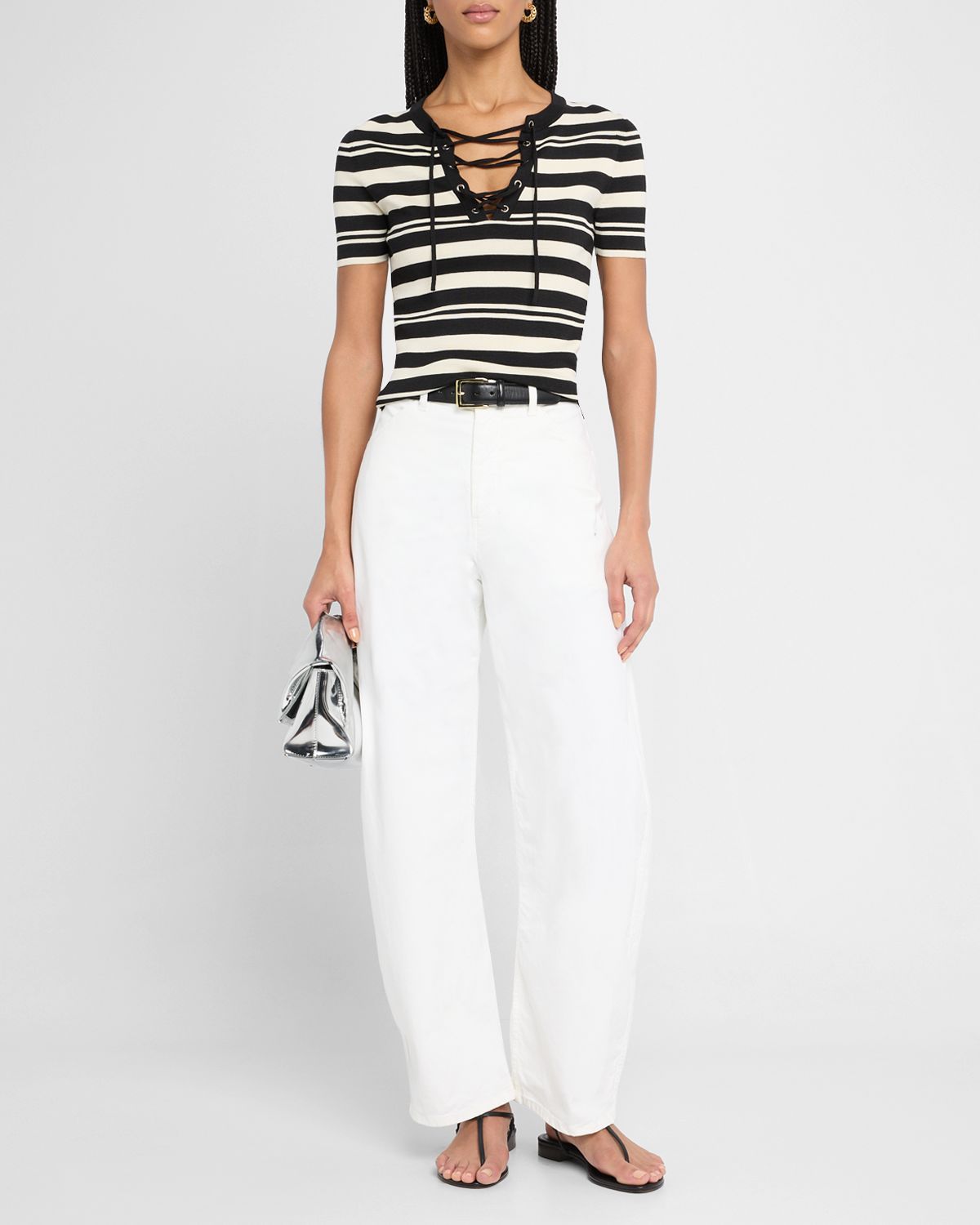 Nili Lotan Tribeca Straight Leg Pants
