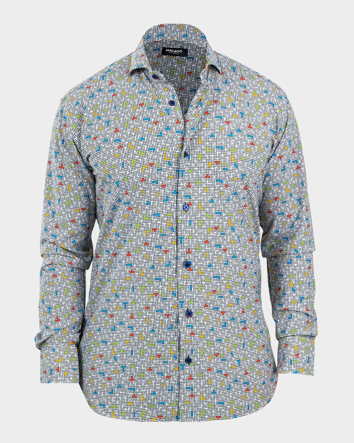 Maceoo Men 's Einstein Video Game Stretch Sport Shirt | Thumbnail 7 Maceoo Men 's Einstein Video Game Stretch Sport Shirt | Thumbnail 7