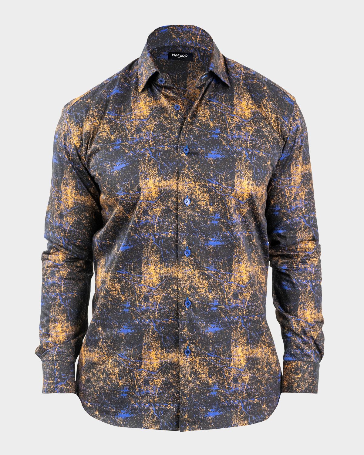 Maceoo Men 's Fibonacci Galaxy Splash Cotton Sport Shirt