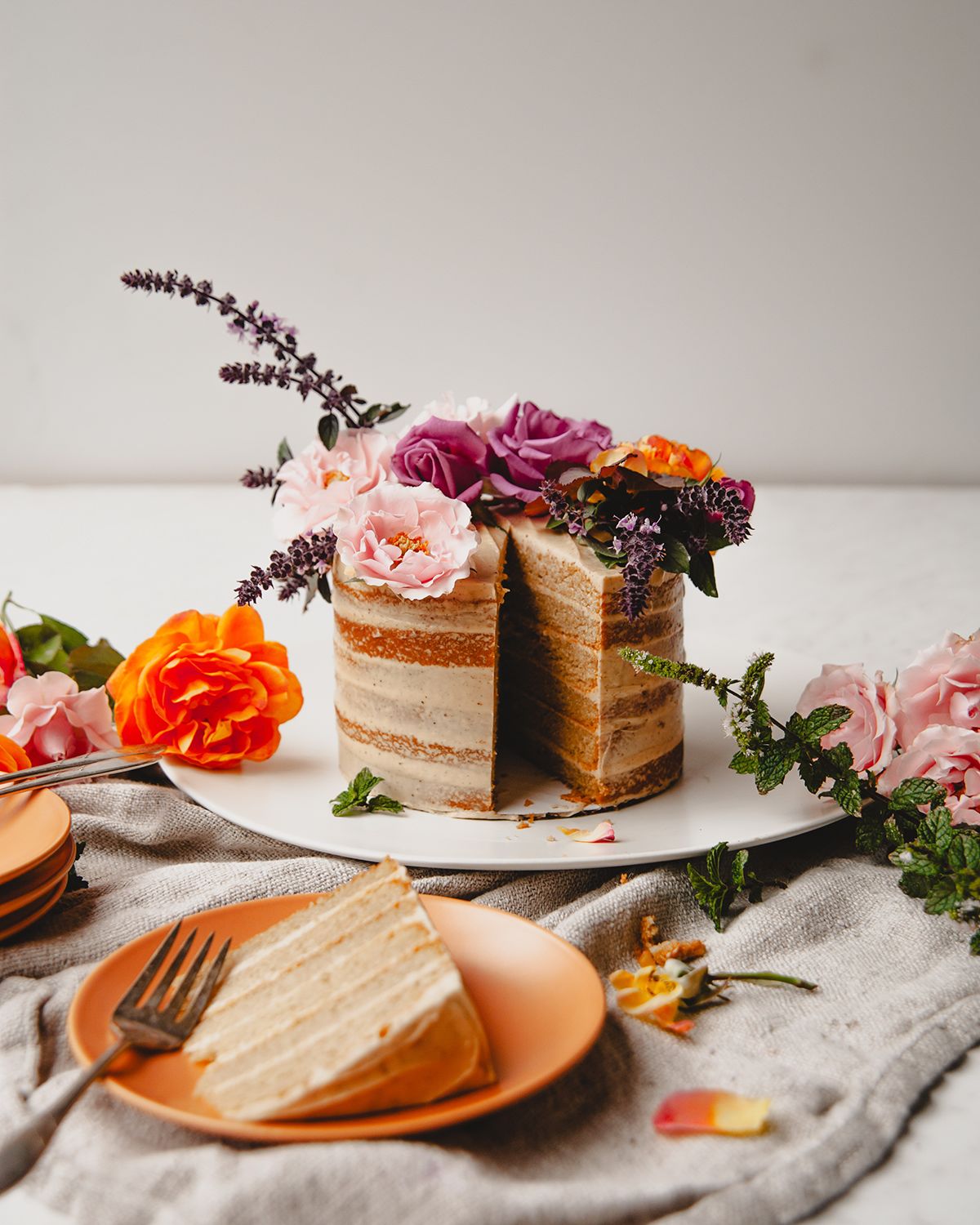 Sweet Laurel Vanilla Maple Layer Cake, Serves 8