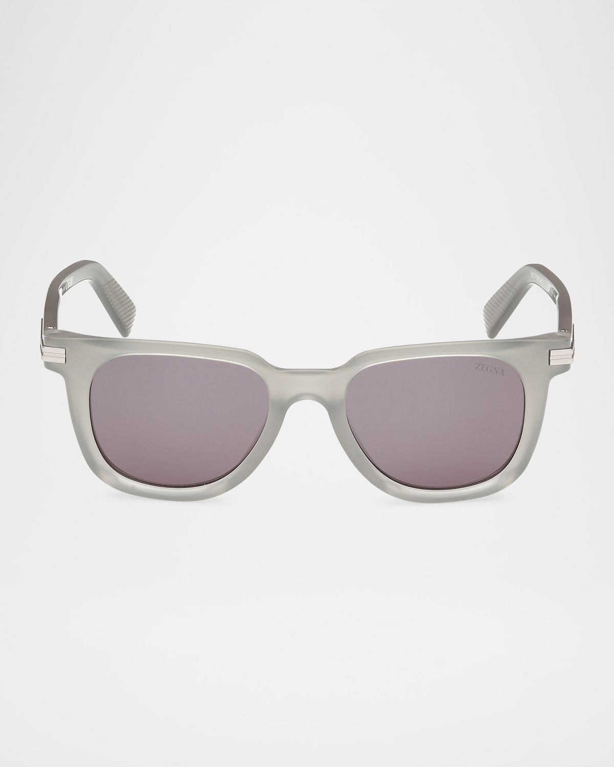 ZEGNA Men 's Square Acetate Sunglasses