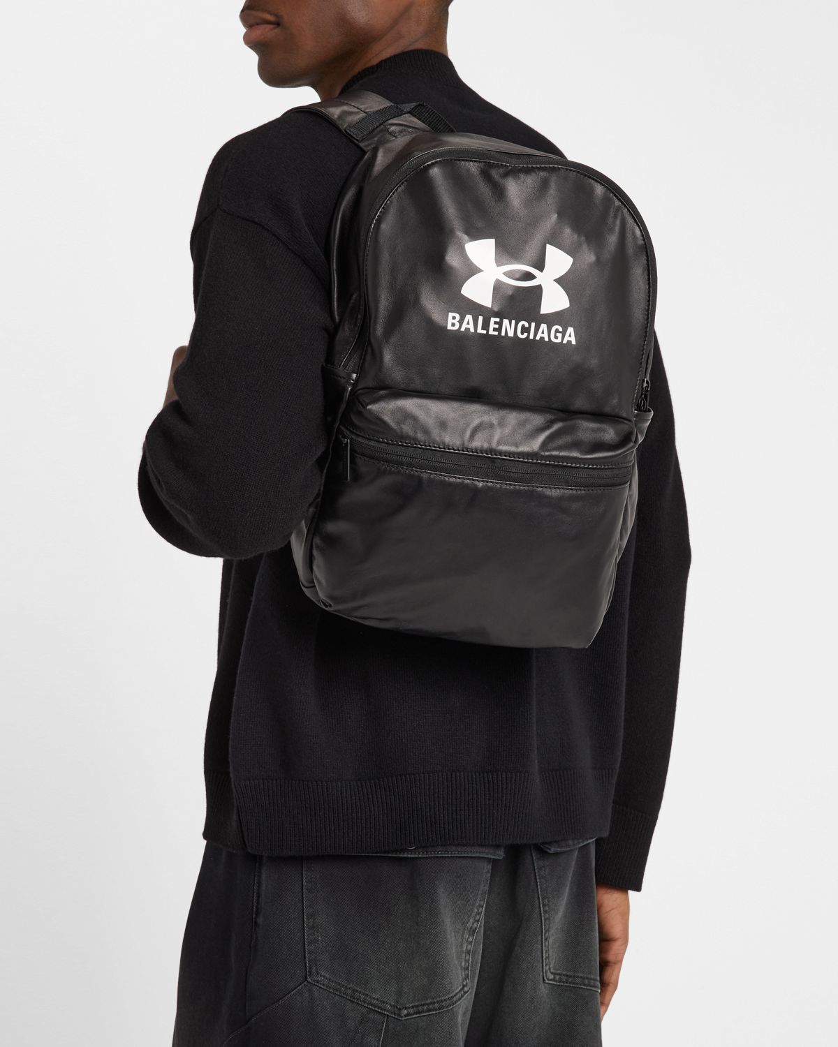 Balenciaga x Under Armour Men 's Lambskin Backpack