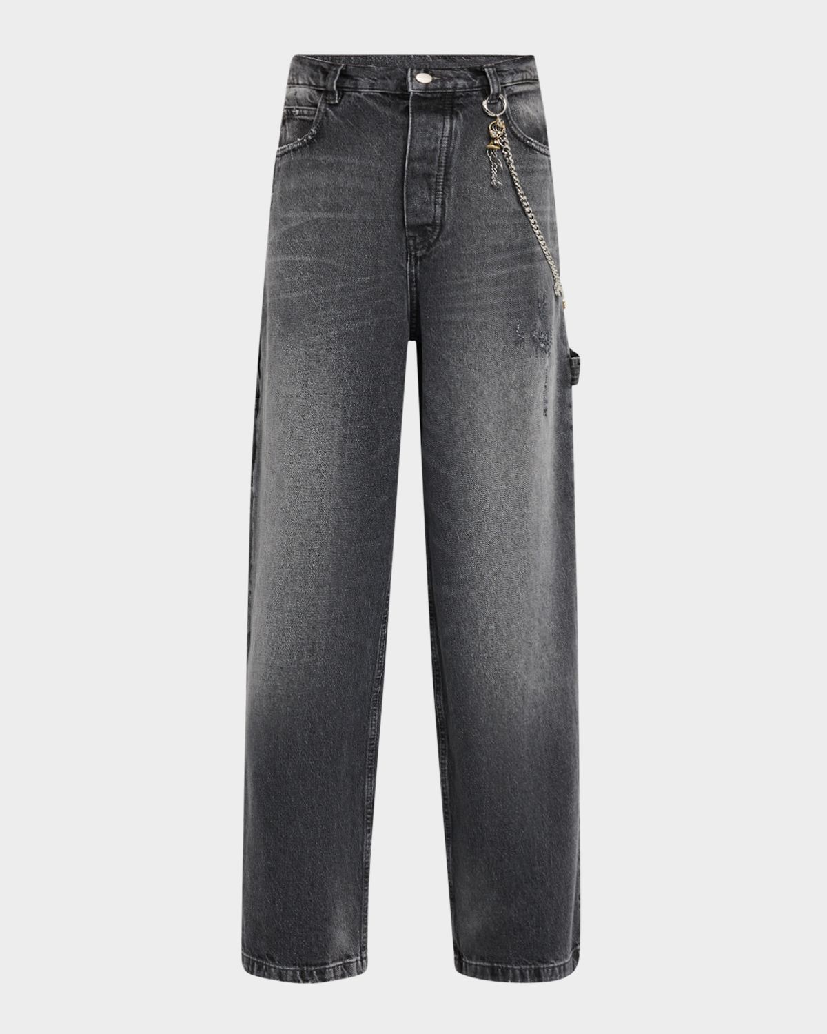 Marc Jacobs Charm Chain Oversized Wide-Leg Jeans