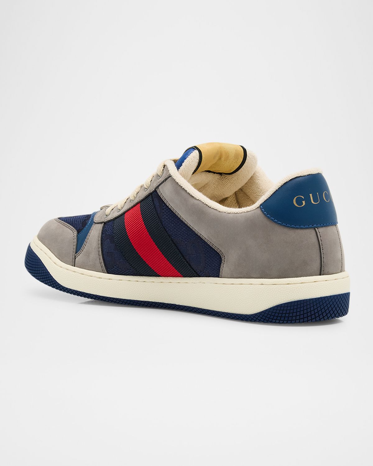 Gucci Men 's Screener GG Canvas and Leather Sneakers