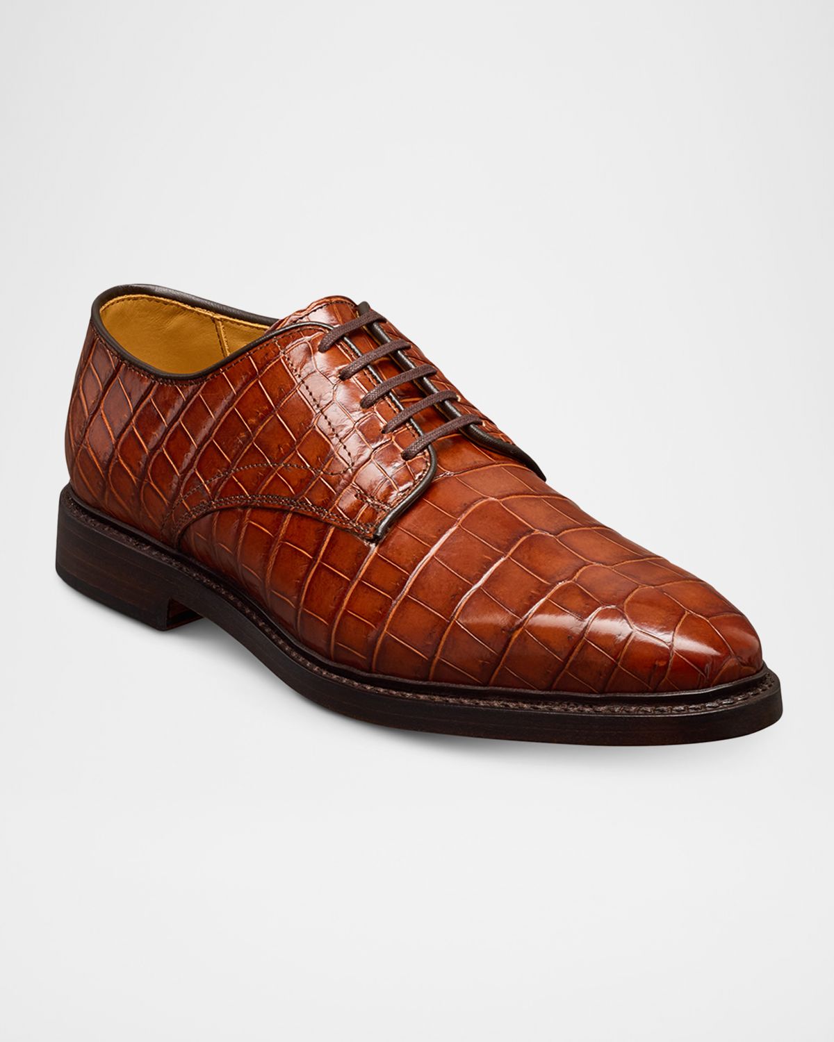 Allen Edmonds Reserve Men 's Maxwell Crocodile Leather Derby Shoes