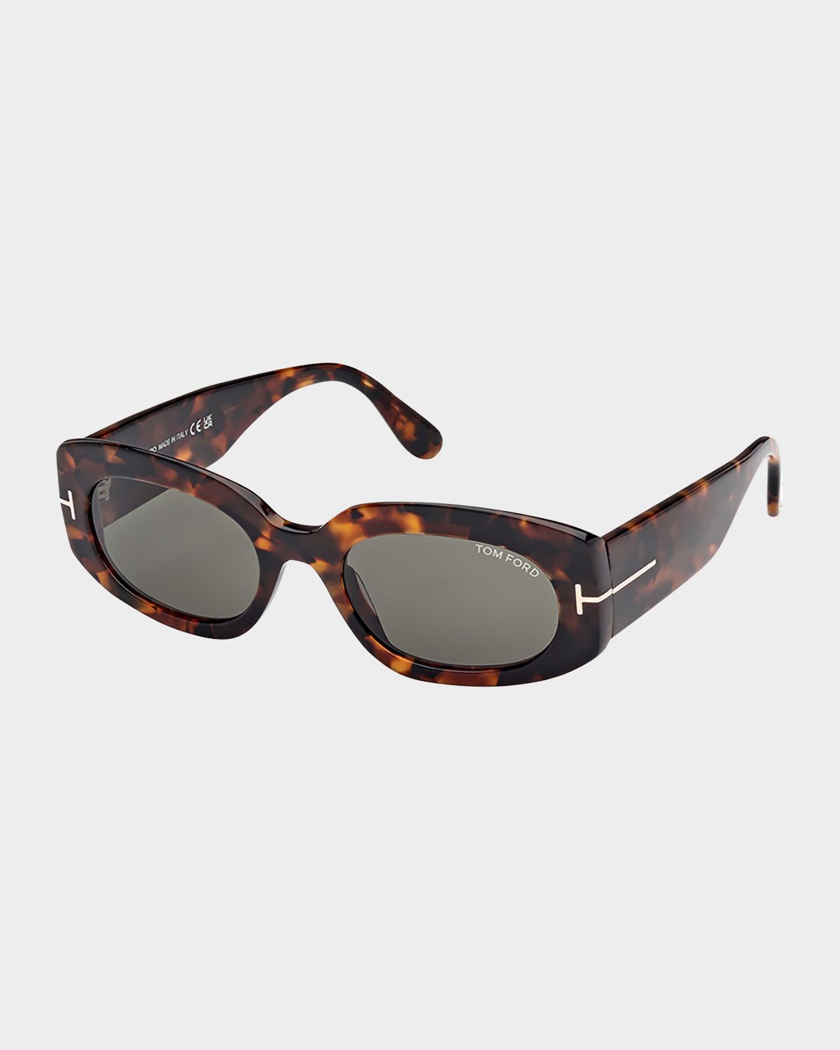 TOM FORD Cielle Oval Acetate Sunglasses
