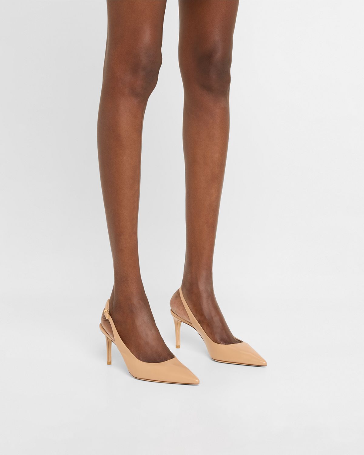 Stuart Weitzman Stuart Leather Slingback Pumps