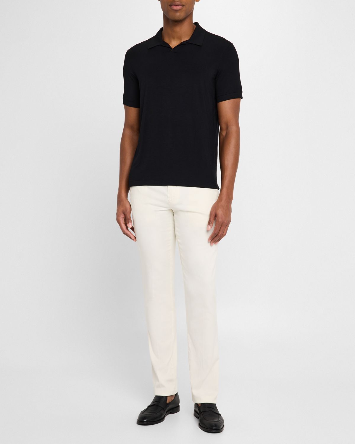 Giorgio Armani Men 's Jersey Polo Shirt