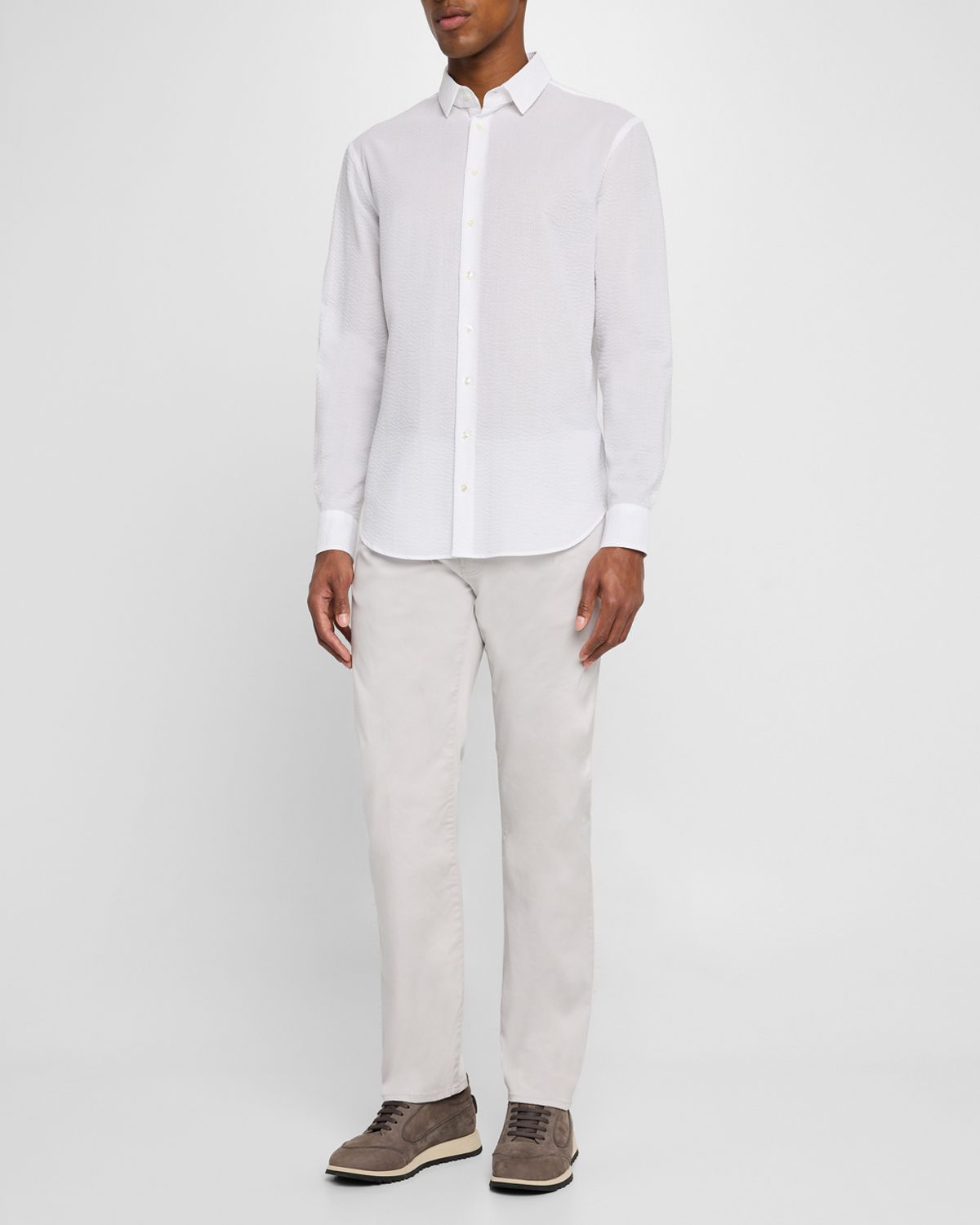 Giorgio Armani Men 's 5-Pocket Stretch Cotton Pants