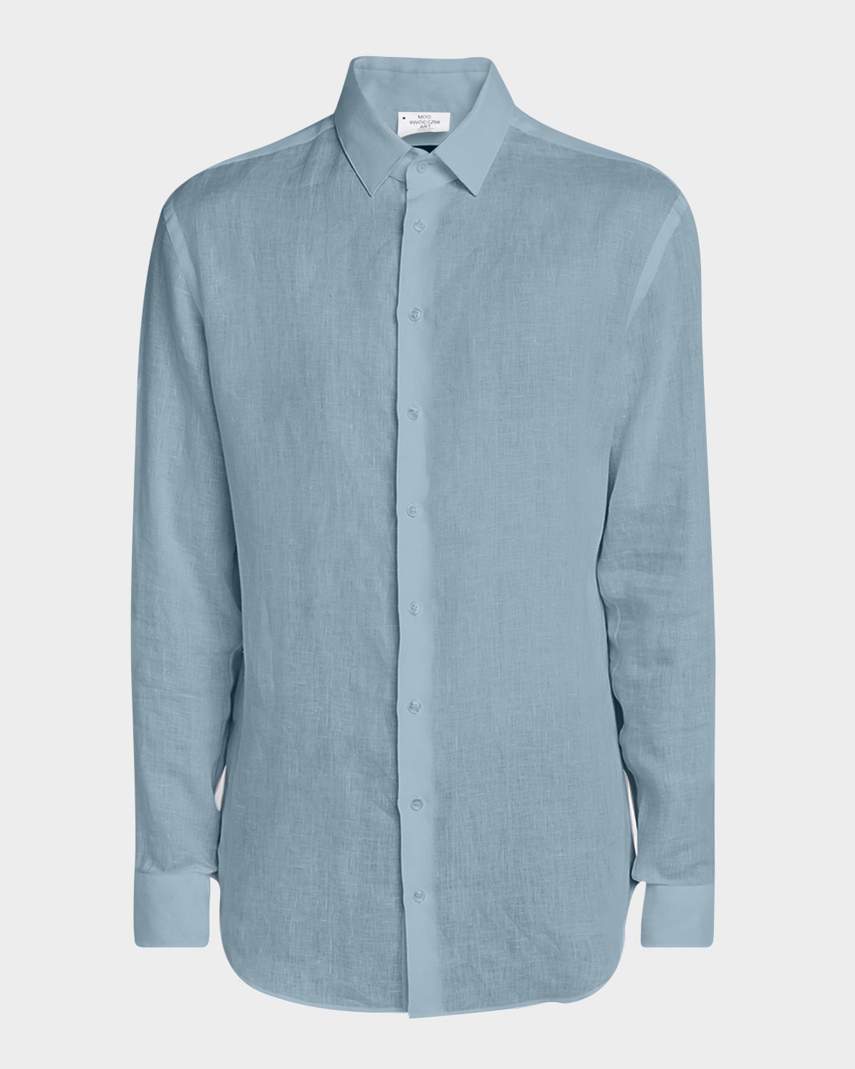 Giorgio Armani Men 's Classic Solid Linen Sport Shirt
