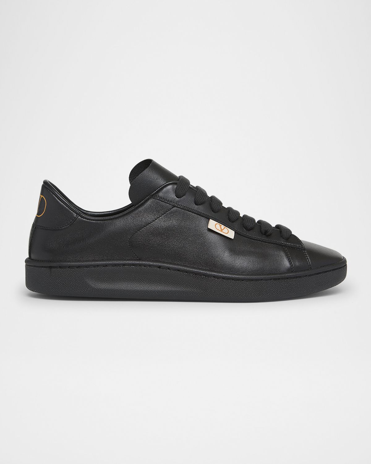 Valentino Garavani Men 's Royco V Logo Calfskin Low-Top Sneakers | Thumbnail 7 Valentino Garavani Men 's Royco V Logo Calfskin Low-Top Sneakers | Thumbnail 7