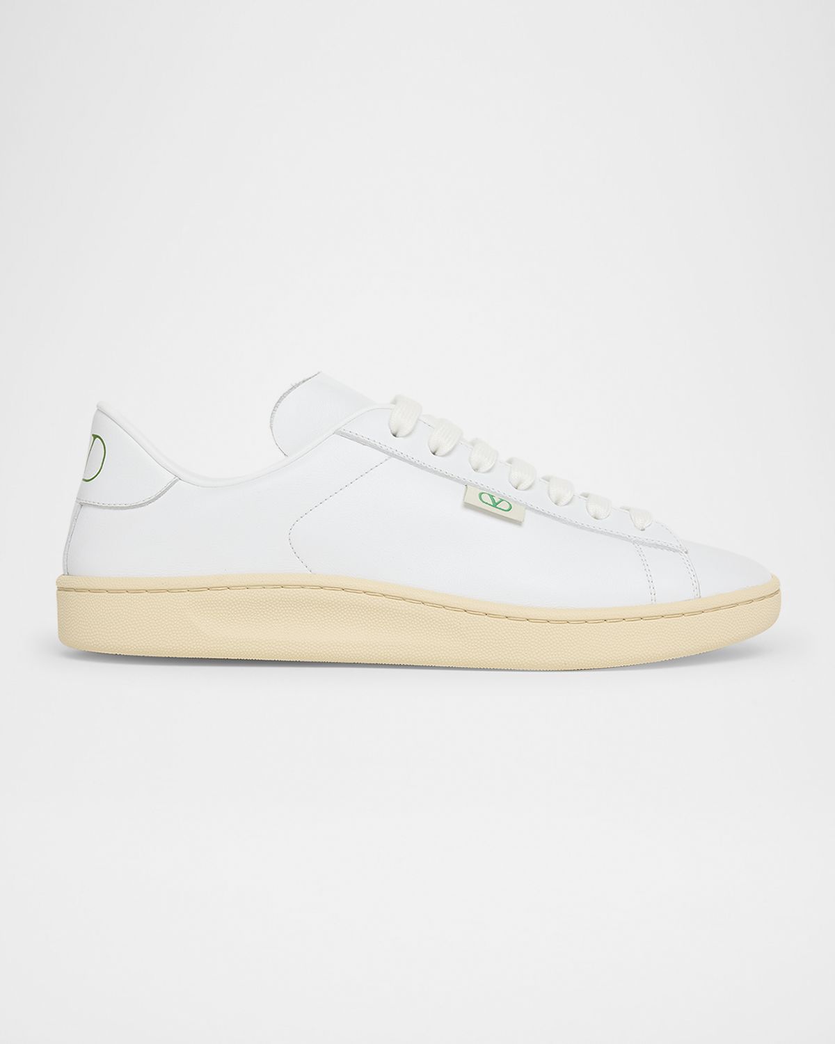 Valentino Garavani Men 's Royco V Logo Calfskin Low-Top Sneakers | Thumbnail 7 Valentino Garavani Men 's Royco V Logo Calfskin Low-Top Sneakers | Thumbnail 7
