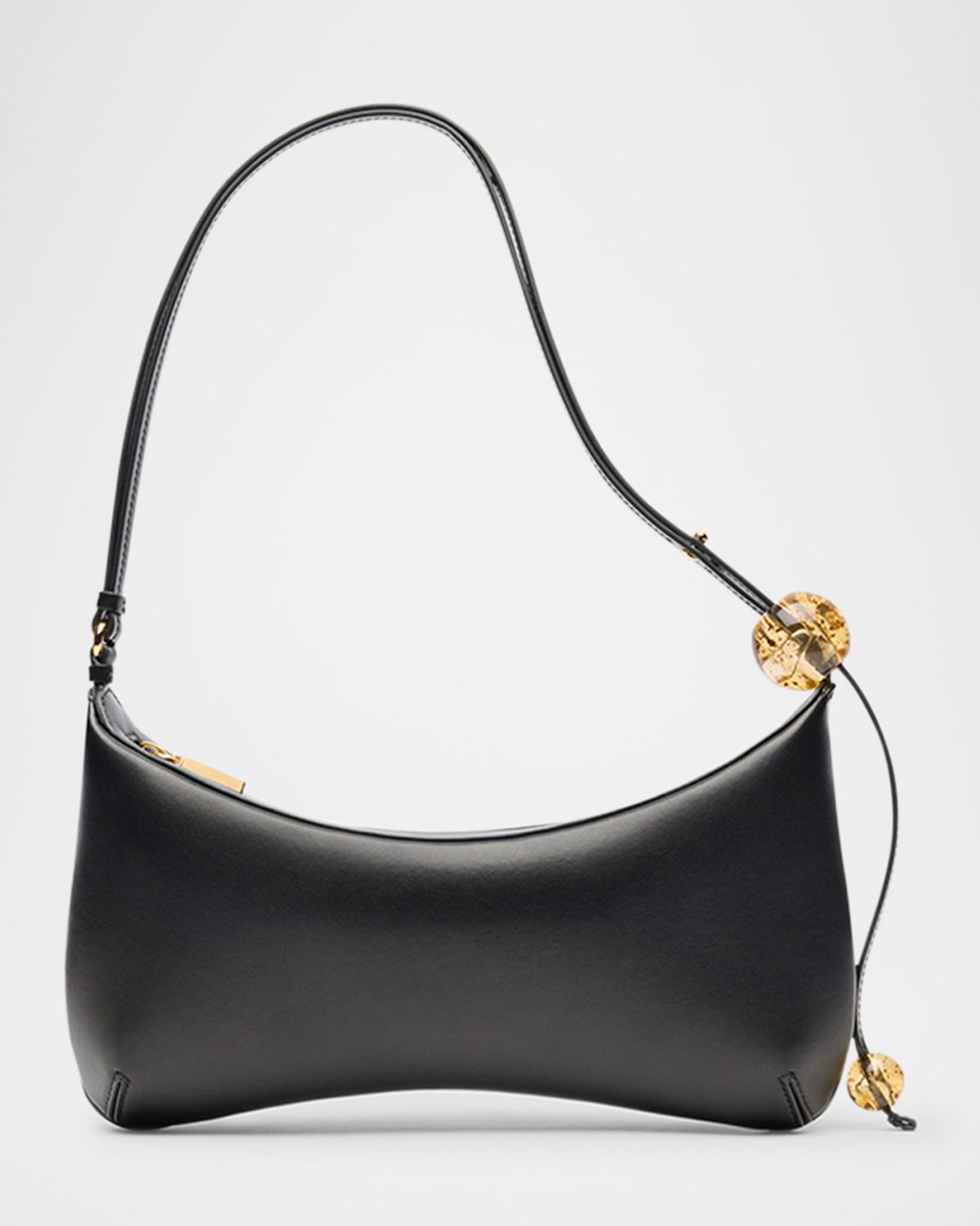 Jacquemus Le Grand Bisou Perle Leather Shoulder Bag