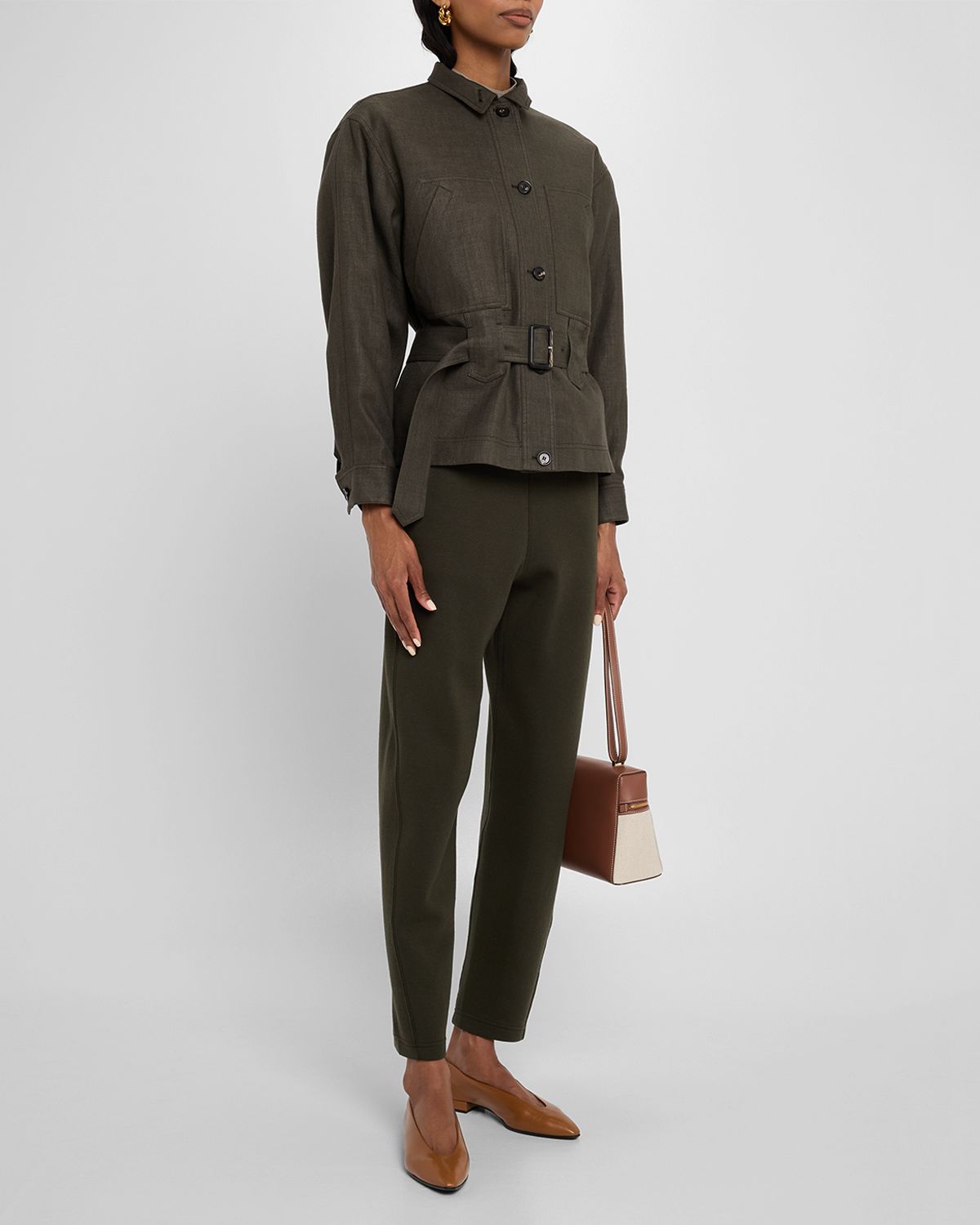 Loro Piana Viera Luxury Cashmere Fleece Drawstring Pants