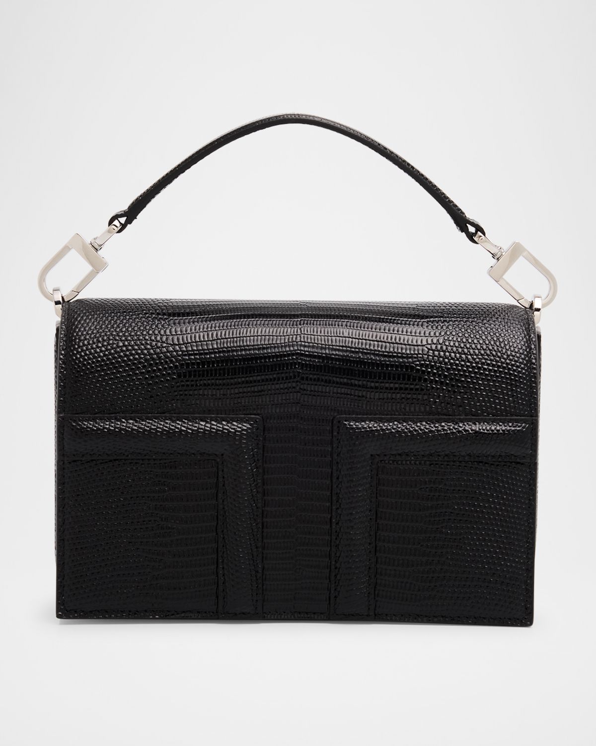 Toteme Mini Flap Lizard-Embossed Leather Shoulder Bag