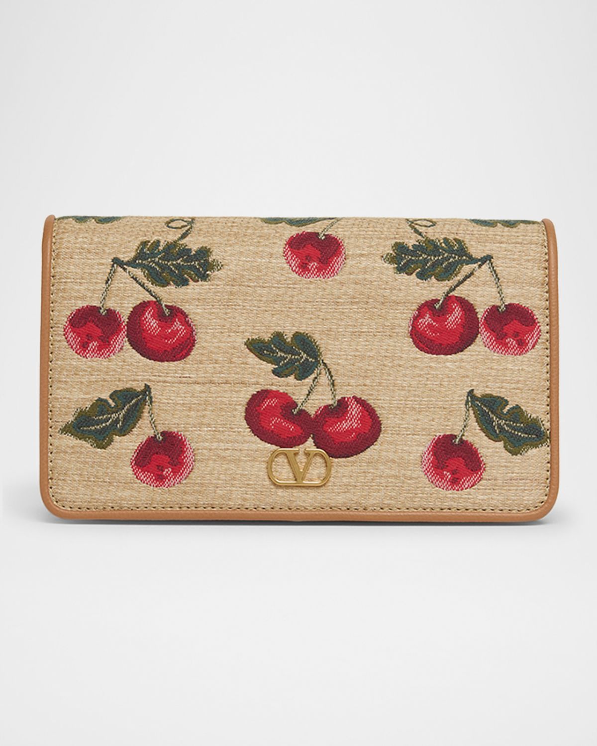 Valentino Garavani VLOGO Signature Mini Cherries Jacquard Shoulder Bag