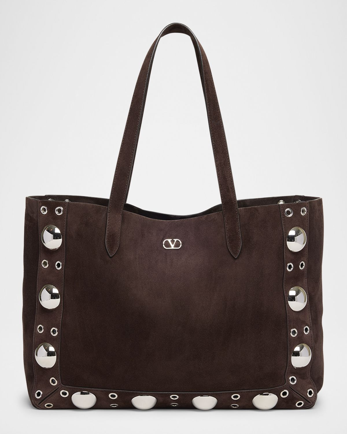 Valentino Garavani Nellcote Studded Suede Tote Bag