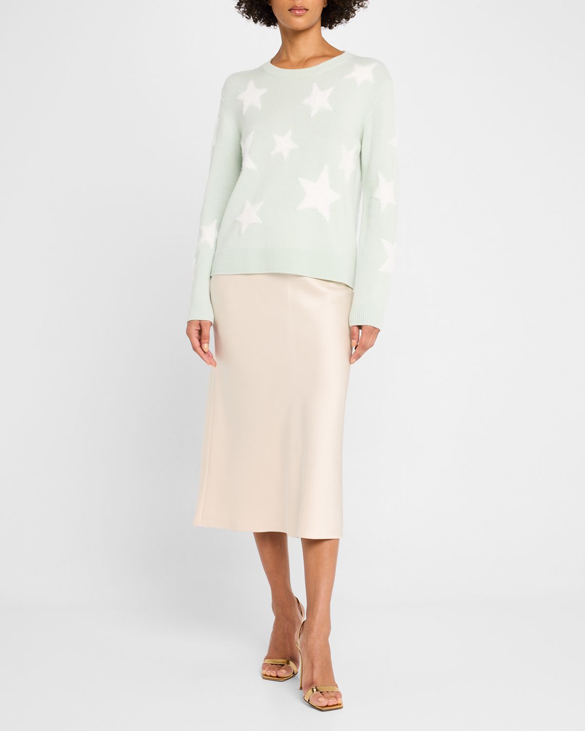 ALICE + OLIVIA Maeve Mid-Length Slip Skirt