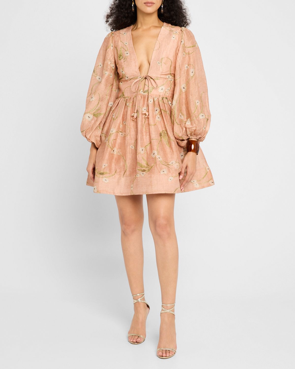 Zimmermann Illuminate Drawn Mini Dress
