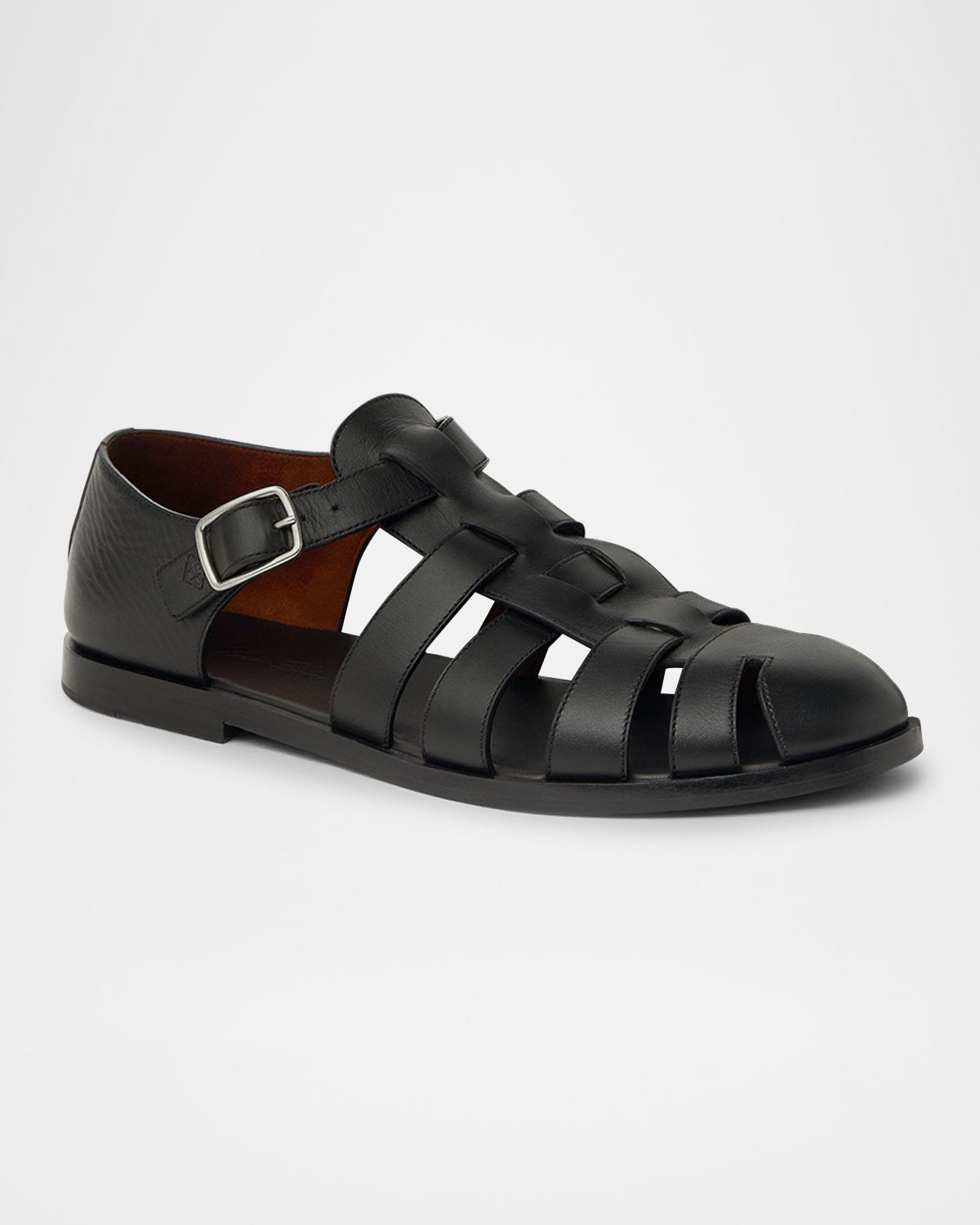 Loro Piana Men's Maxime Walk Leather Sandals