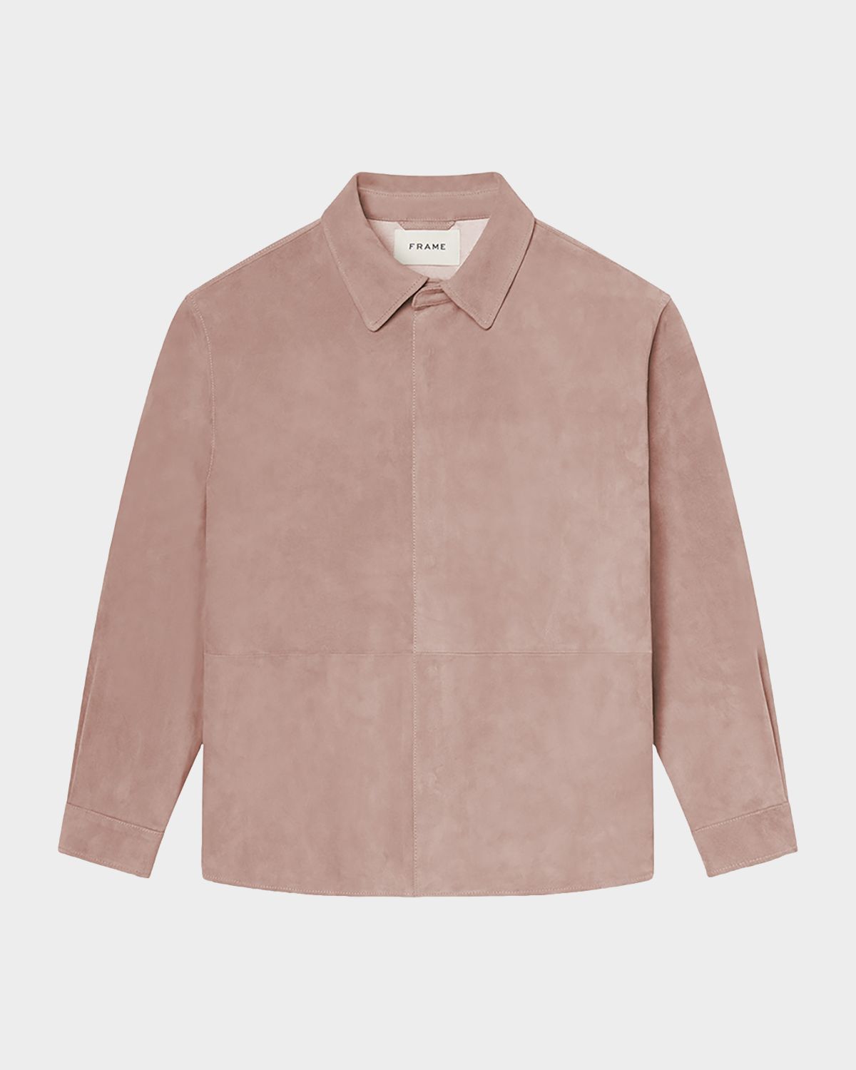 FRAME Men 's Solid Suede Overshirt
