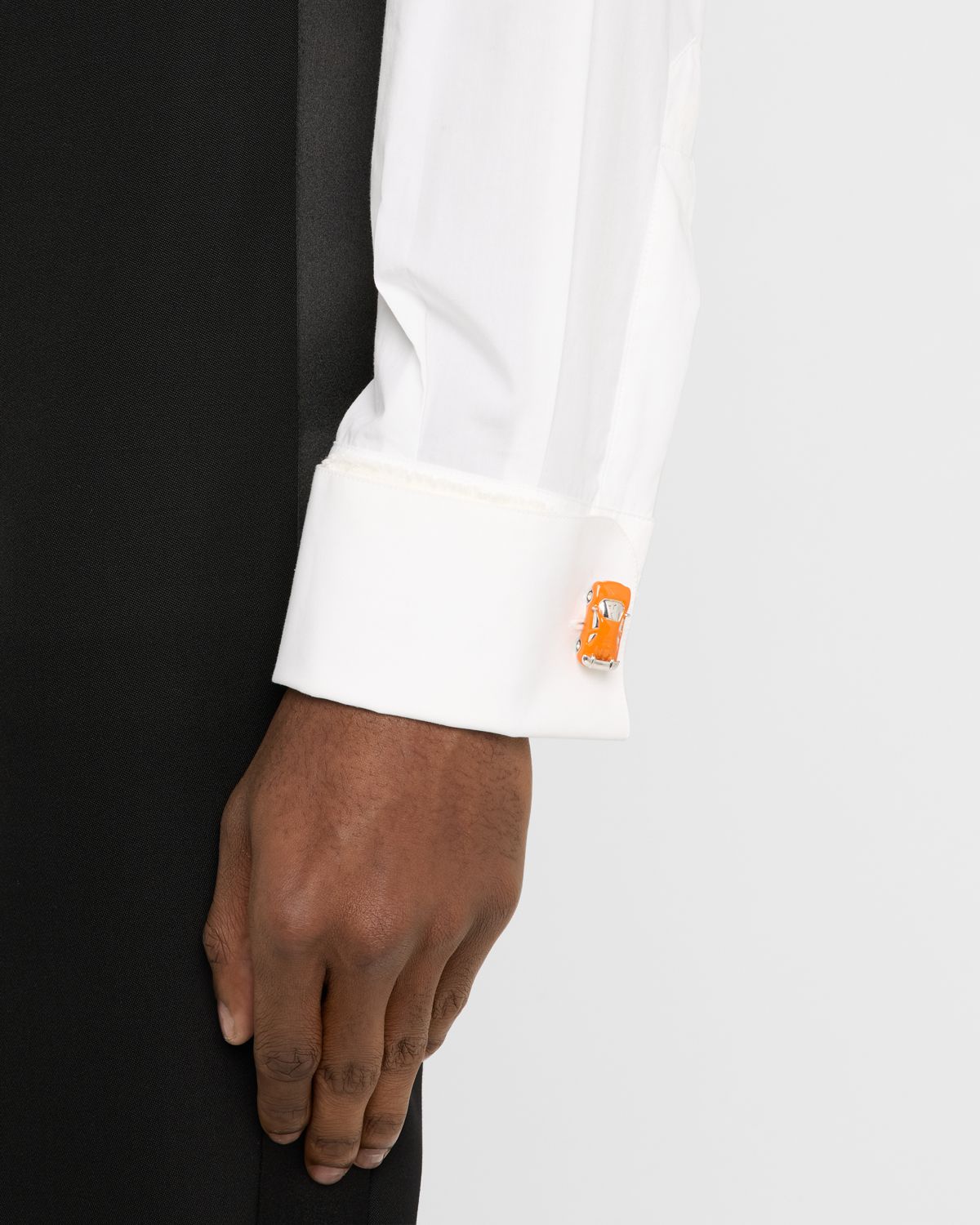 Jan Leslie Men 's Sterling Silver Race Car Cufflinks