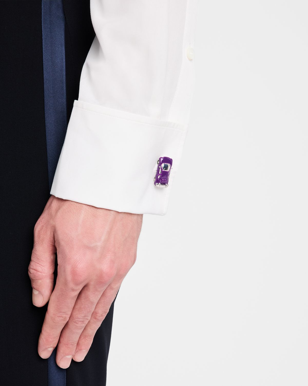 Jan Leslie Men 's Race Car Sterling Silver Cufflinks