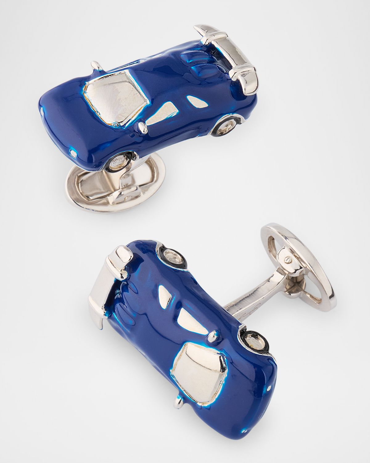 Jan Leslie Men 's Race Car Sterling Silver Cufflinks