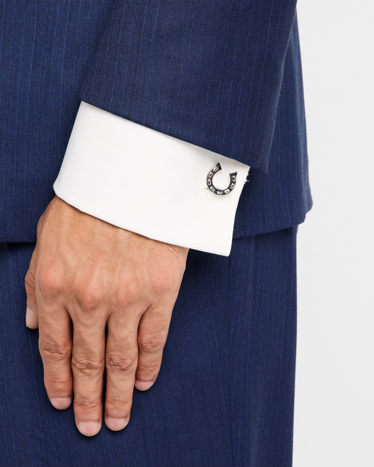 Link Up Men 's Horseshoe Cufflinks