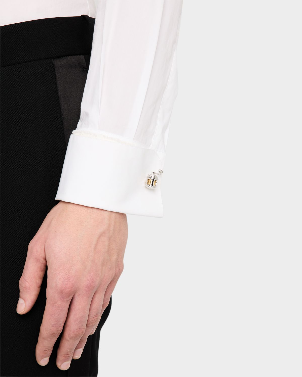 Link Up Men 's Two-Tone Fishing Reel Cufflinks