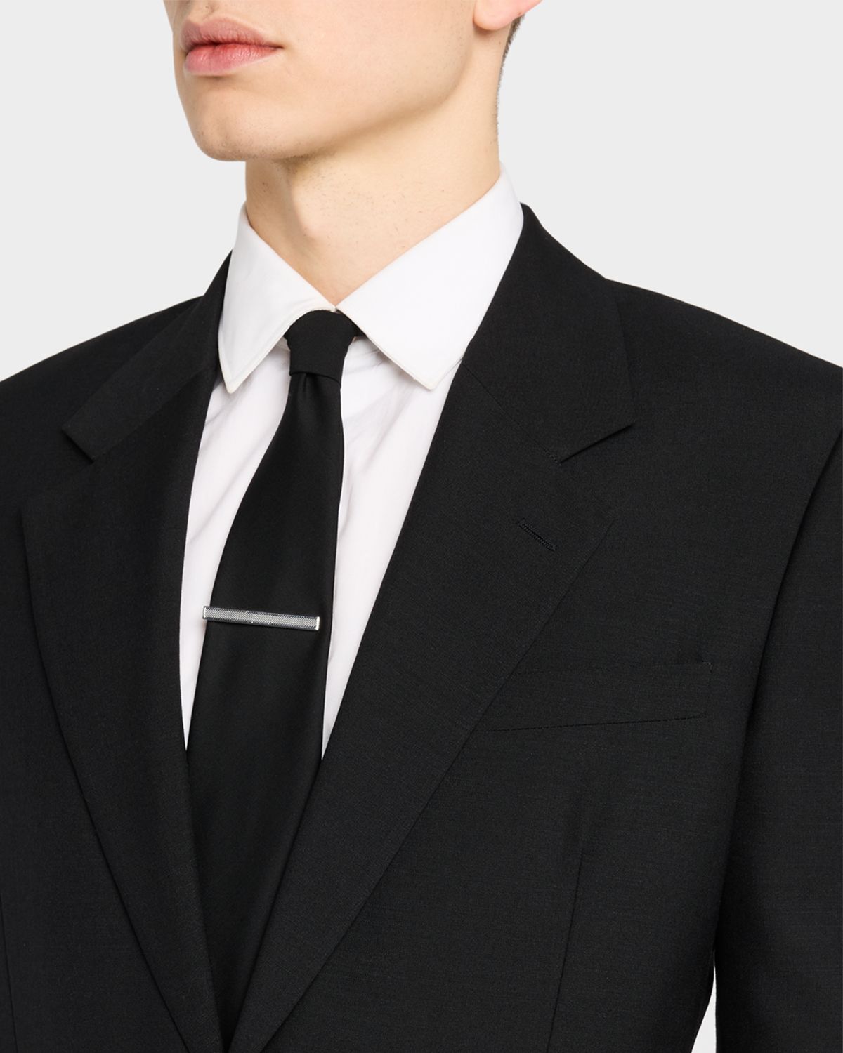 Link Up Men 's Textured Brass Tie Bar