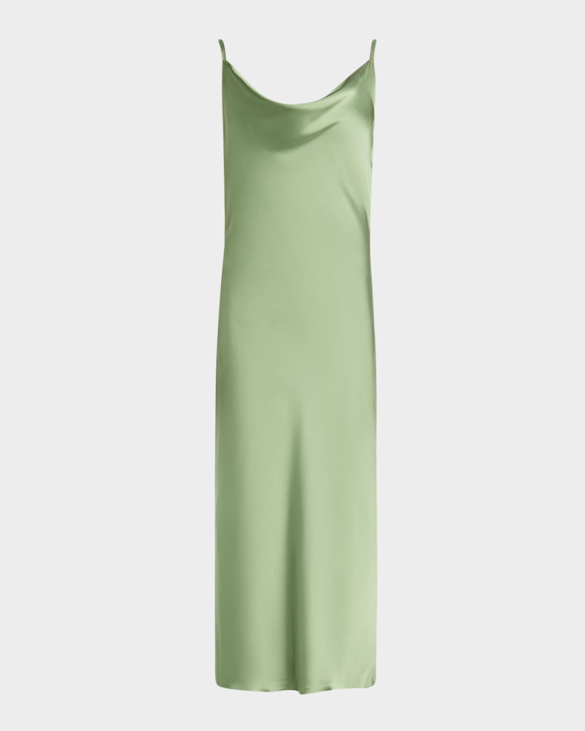 Norma Kamali Maria Satin Slip Dress