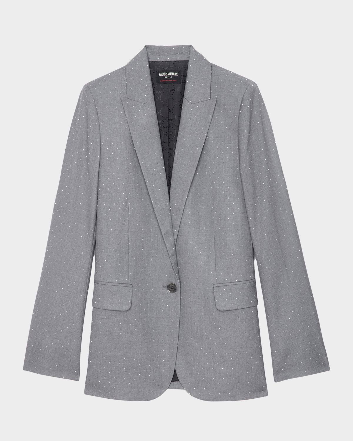 Zadig & Voltaire Valse Embellished Single-Breasted Blazer