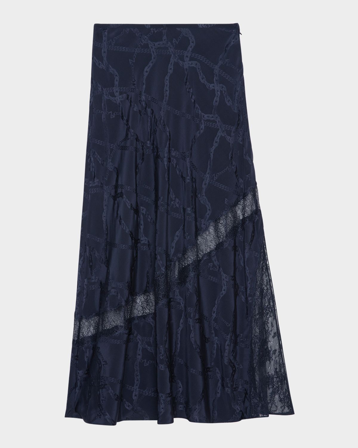Zadig & Voltaire Jaylal Jacquard Chain Midi Skirt