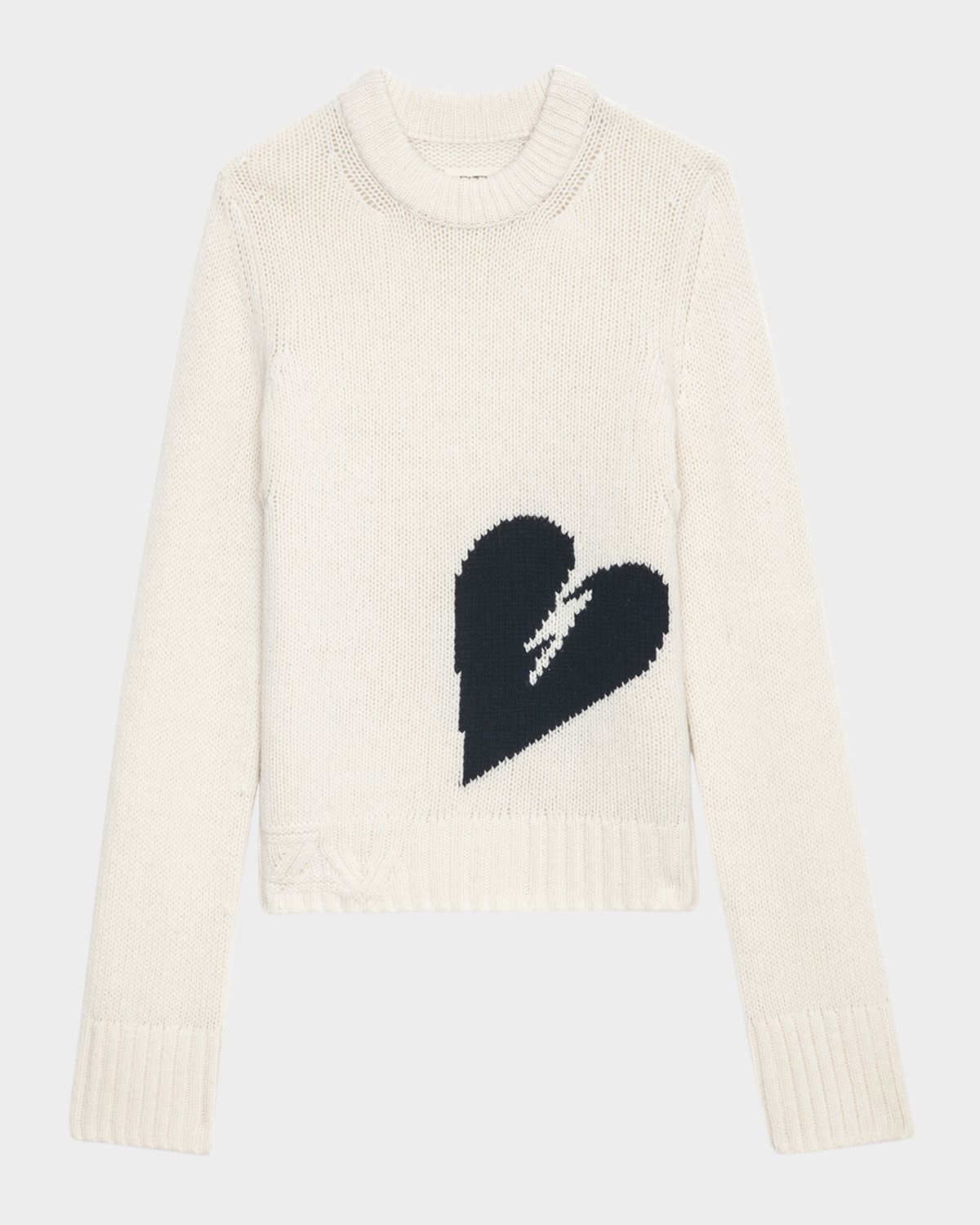 Zadig & Voltaire Malty Merino Wool Heart Sweater