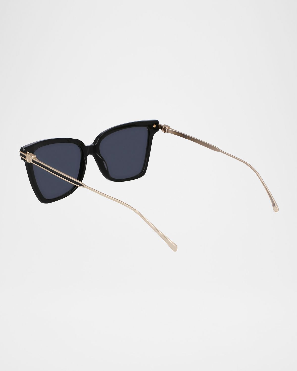 Ferragamo Gancino Acetate & Metal Cat-Eye Sunglasses