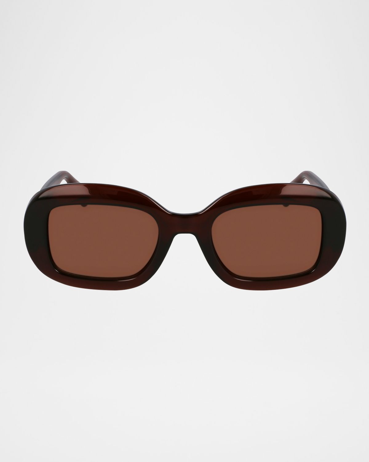 Ferragamo Gancino Oval Acetate Sunglasses
