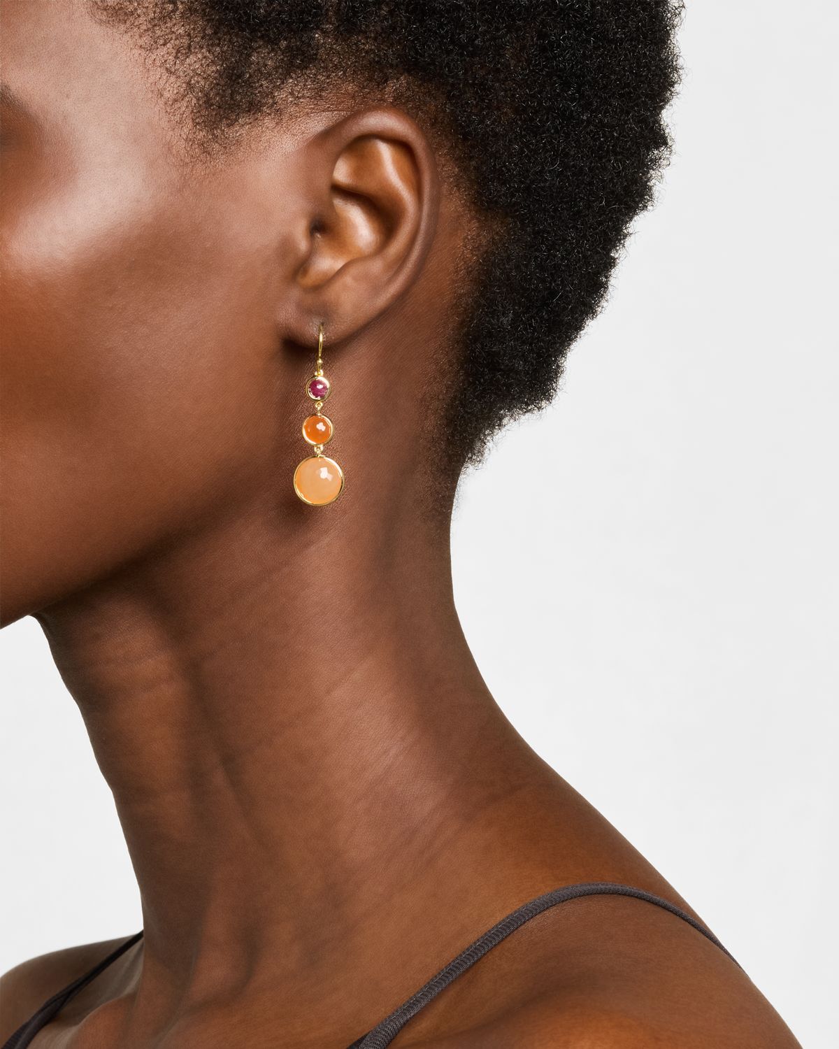 Ippolita Lollipop 18K Yellow Gold Small 3-Stone Drop Earrings