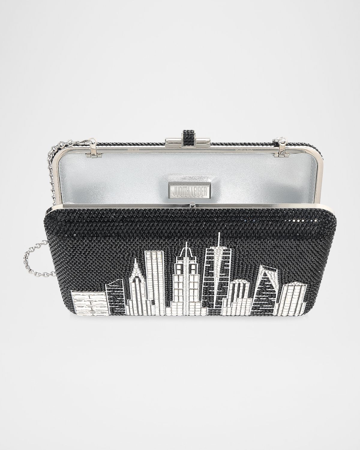 Judith Leiber Couture NYC Night Slim Crystal Clutch Bag