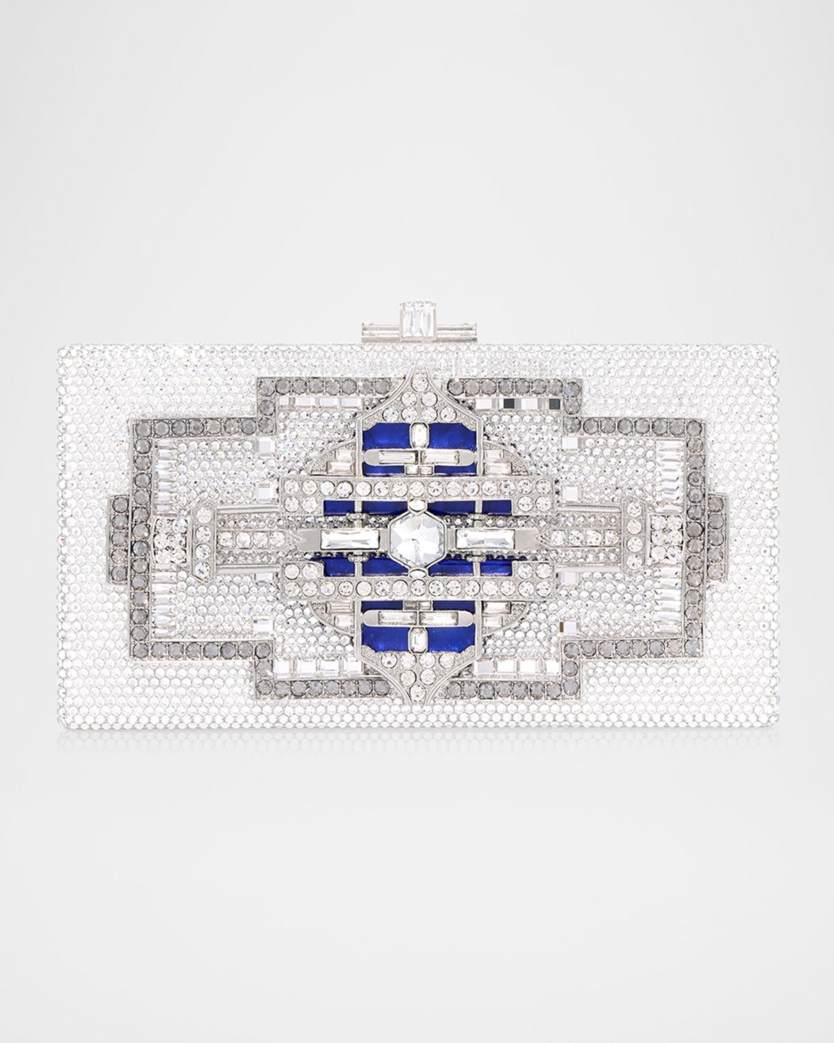 Judith Leiber Couture Lillian Sleek Crystal Rectangle Clutch Bag
