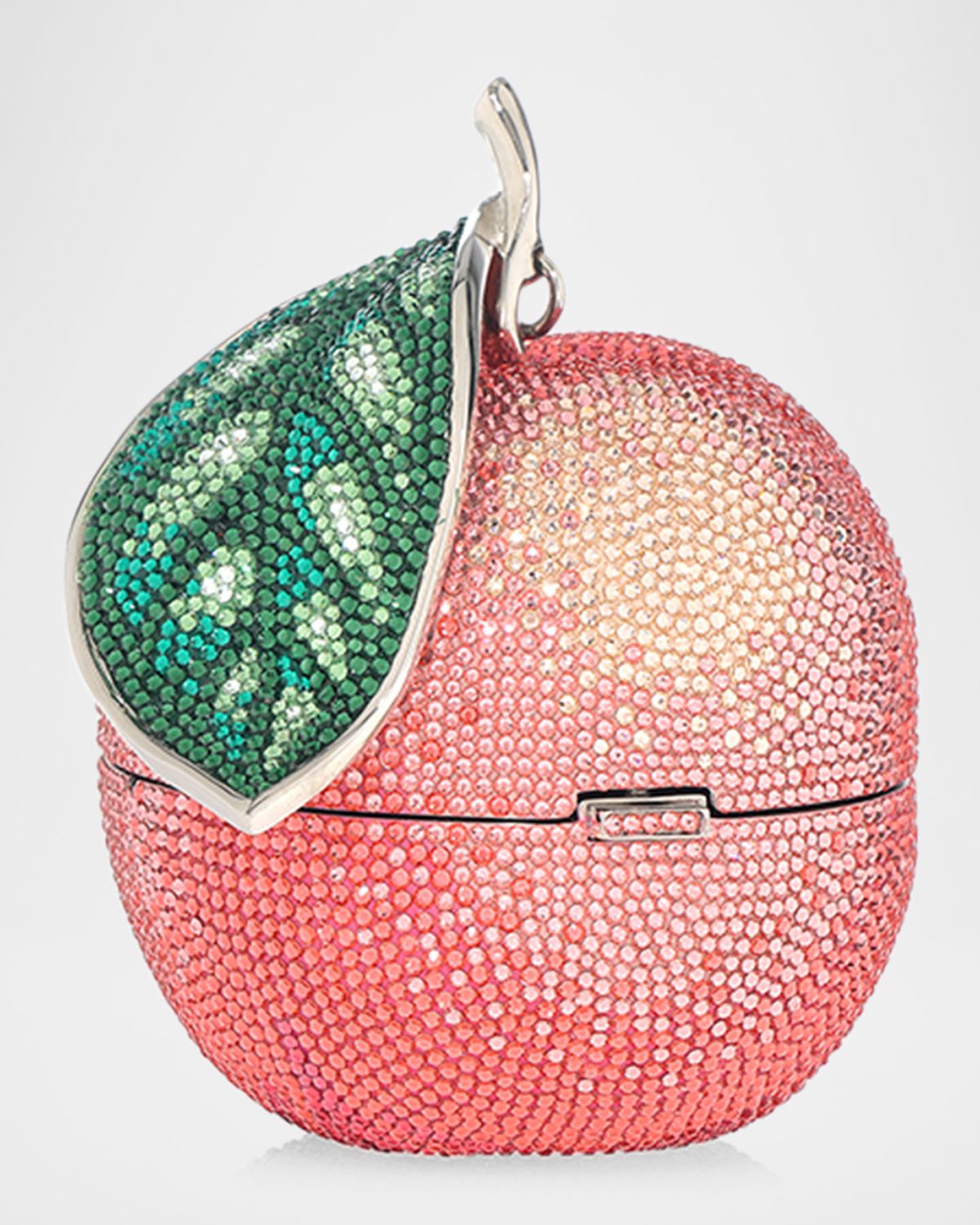 Judith Leiber Couture Peachy Keen Crystal Clutch Bag
