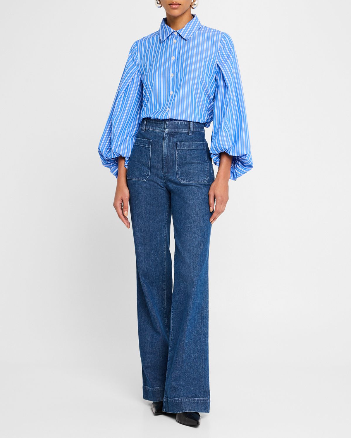 Tanya Taylor Nicole Patch Pocket Jeans