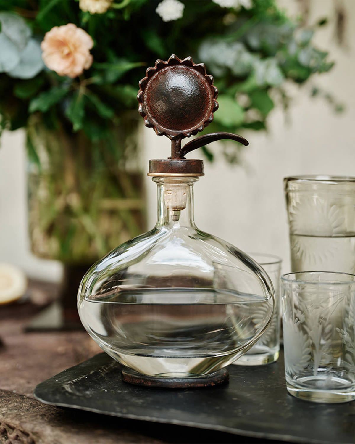 Jan Barboglio Girasol Decanter, 24 oz.