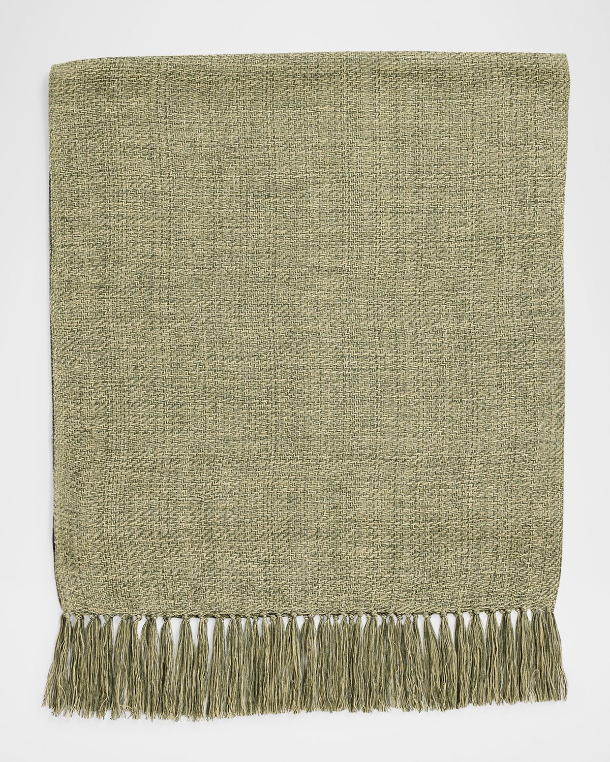 Loro Piana Natte Tweed Fringe Scarf