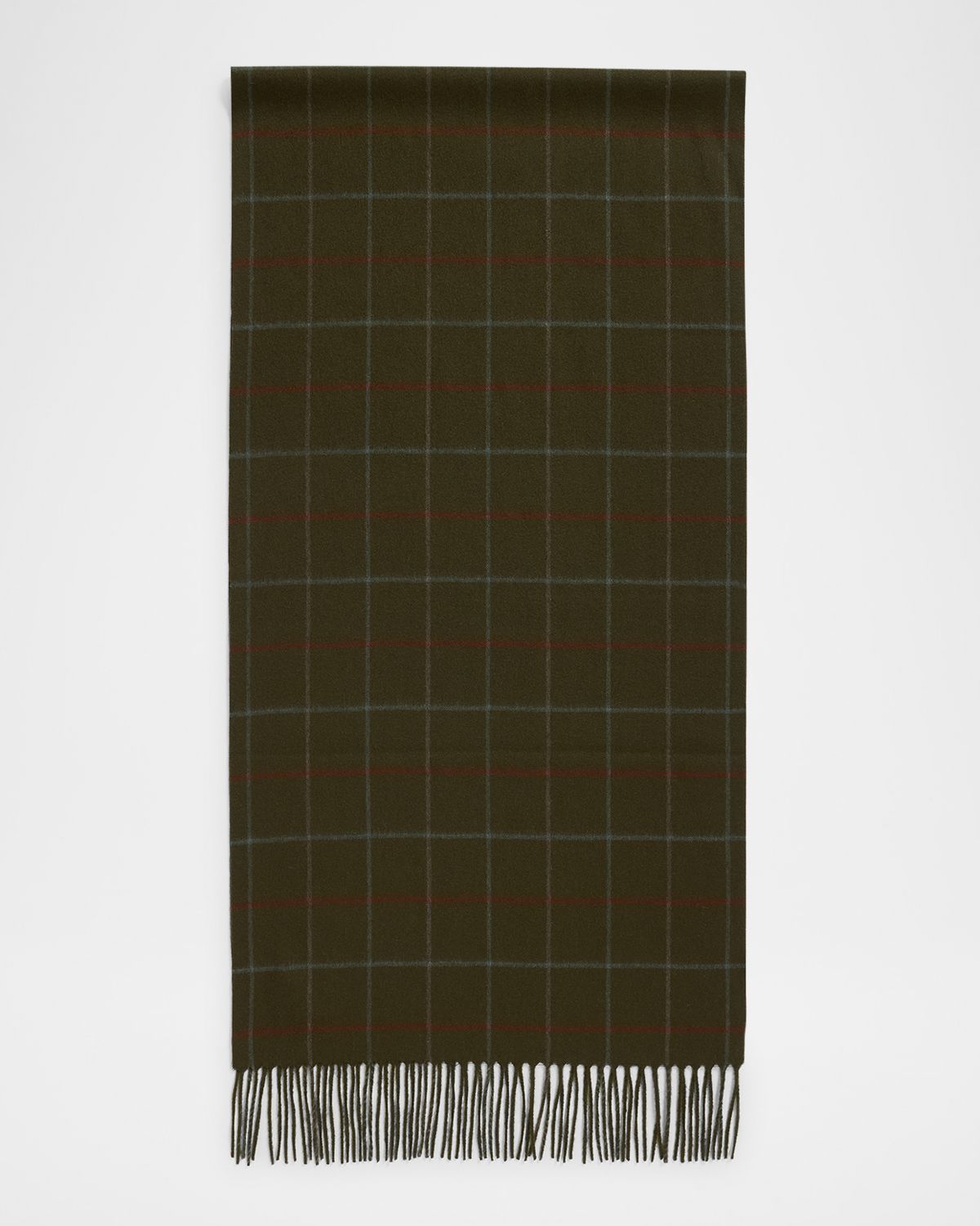 Loro Piana Belt Check-Print Cashmere Scarf
