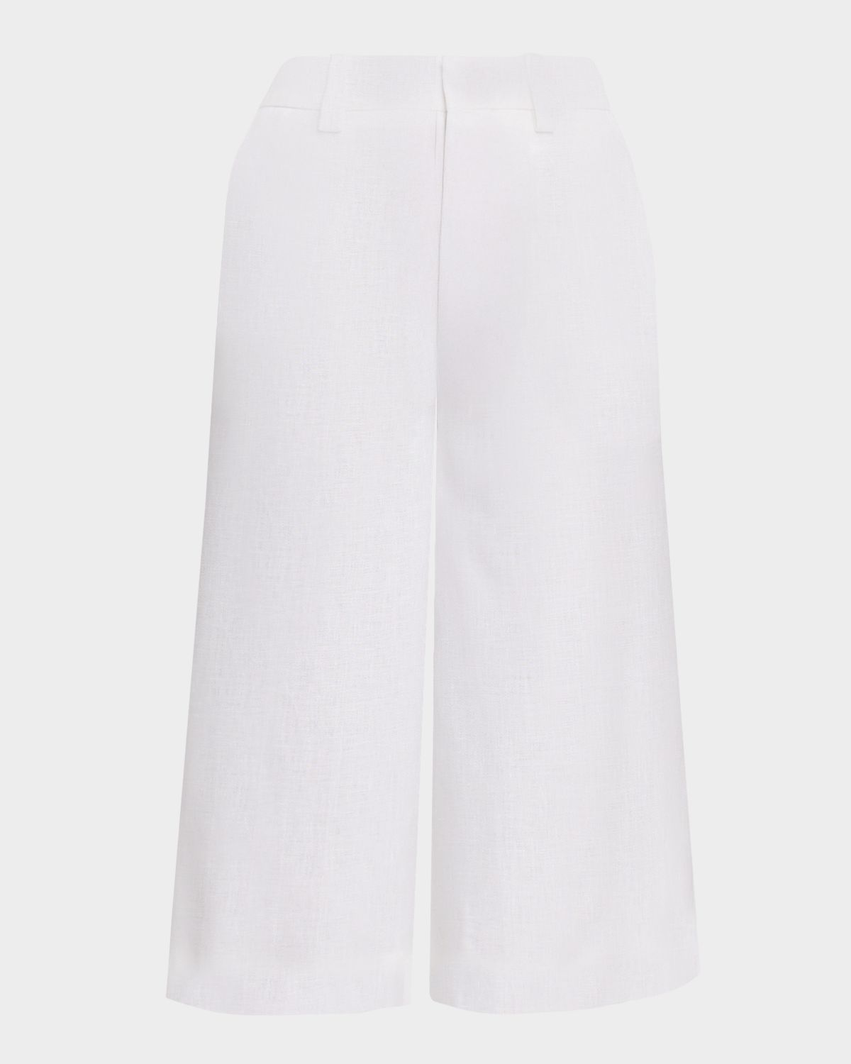 Loro Piana Drake Antigua Linen Wide-Leg Culotte Trousers