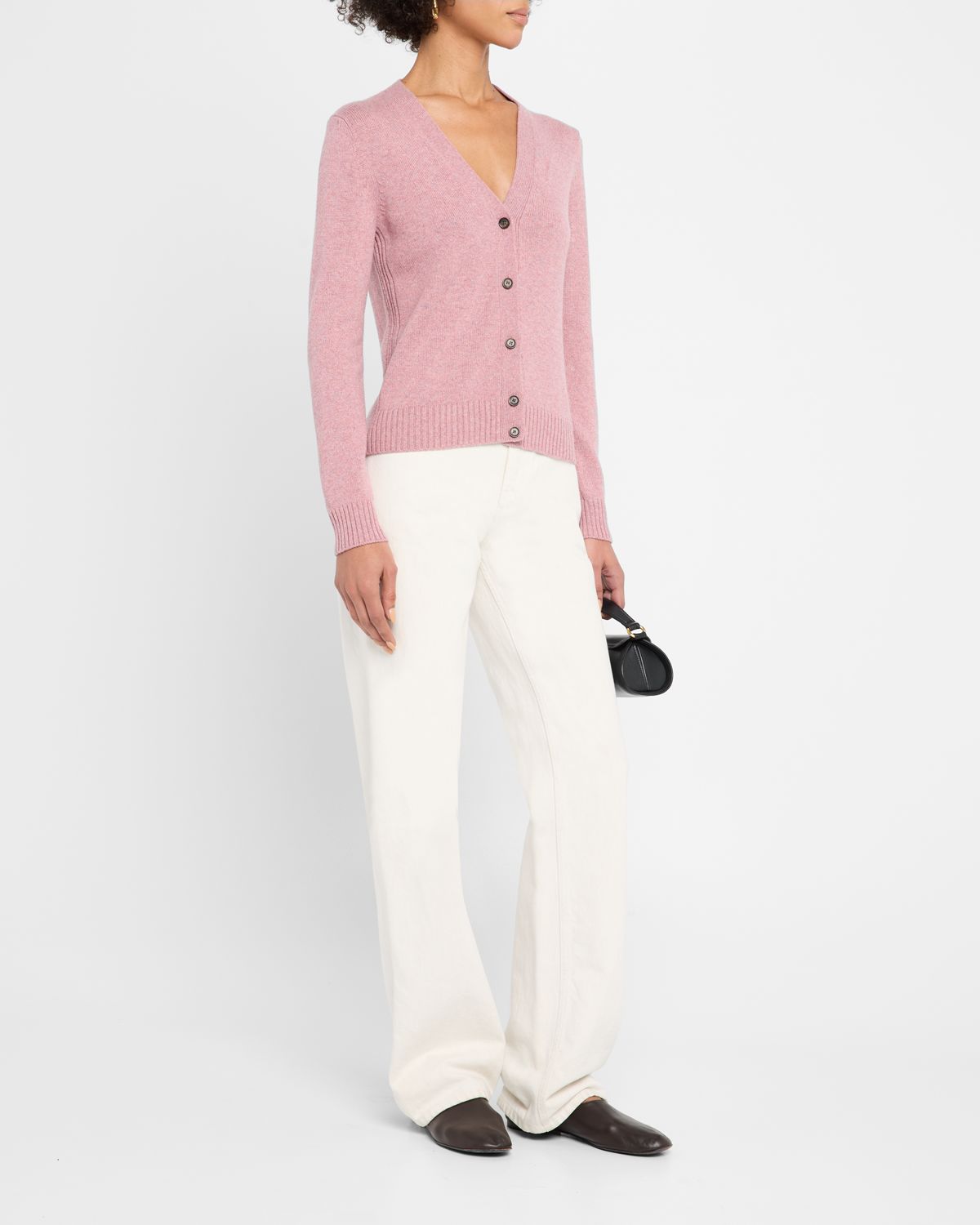 Loro Piana Parksville Baby Cashmere V-Neck Cardigan