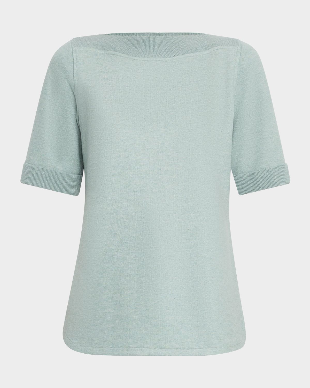 Loro Piana Rio Bodro Novalis Cashmere Short-Sleeve Sweater