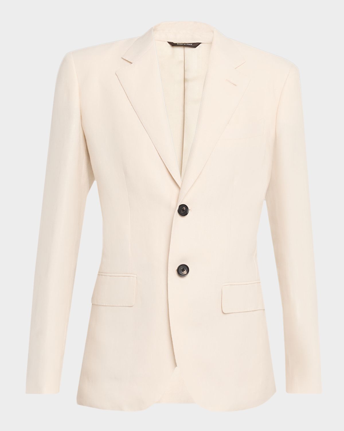 Loro Piana Torino Antigua Linen-Silk Single-Breasted Jacket