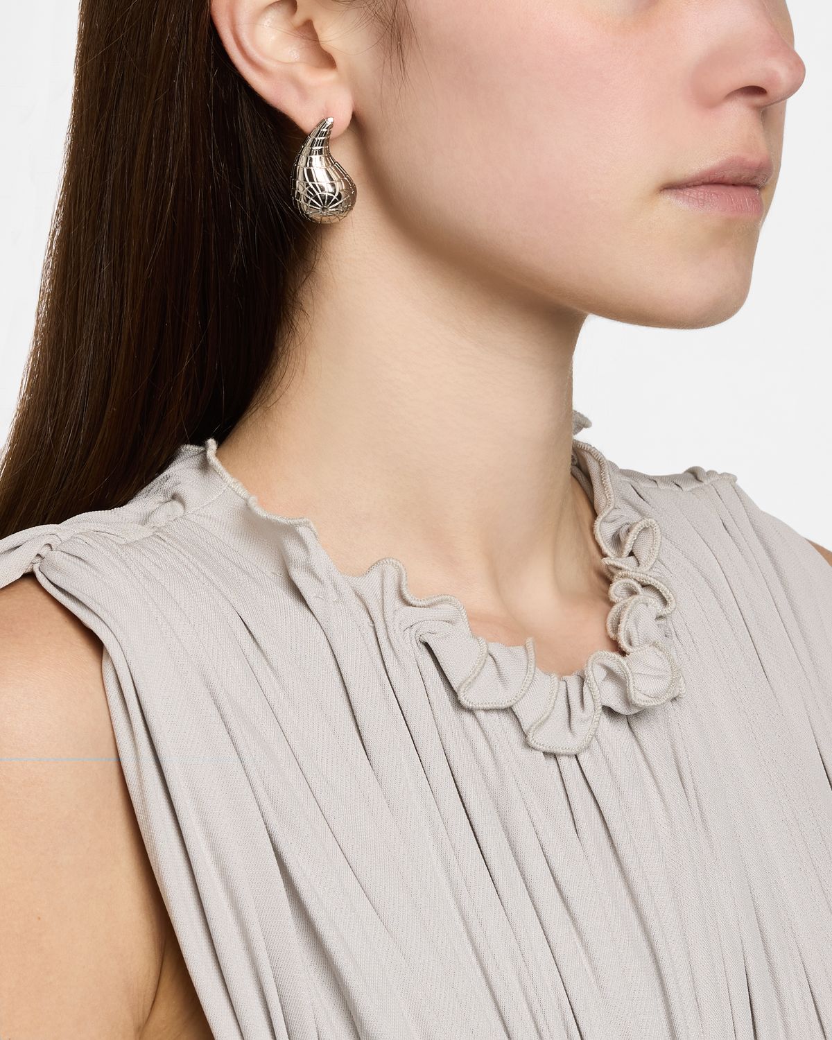 Oscar de la Renta Mosaic Textured Teardrop Earrings